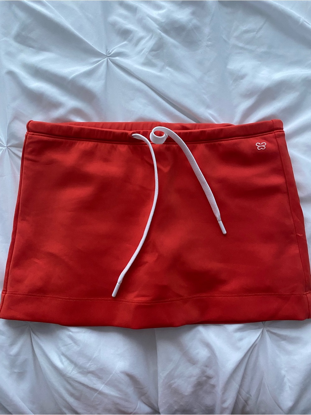 Aritzia Sunday best Red Drawstring Active Skort with Small Logo